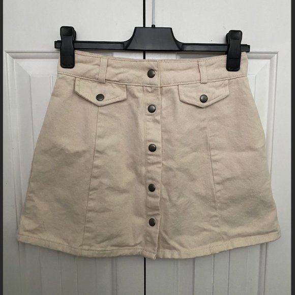 Urban Outfitters BDG Cream Sadie Skirt - Picture 2 of 3